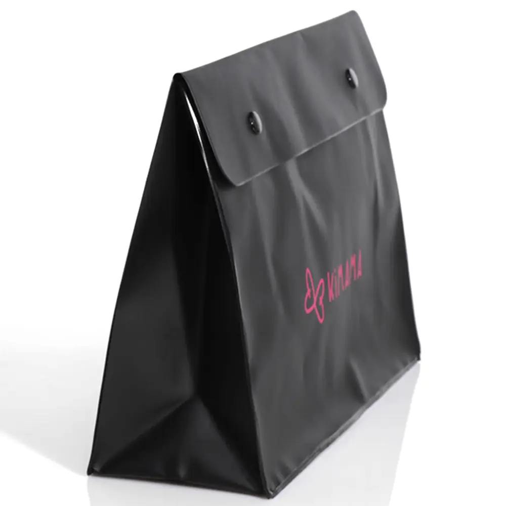 Pochette in PVC nero opaco - SEVEN GROUP