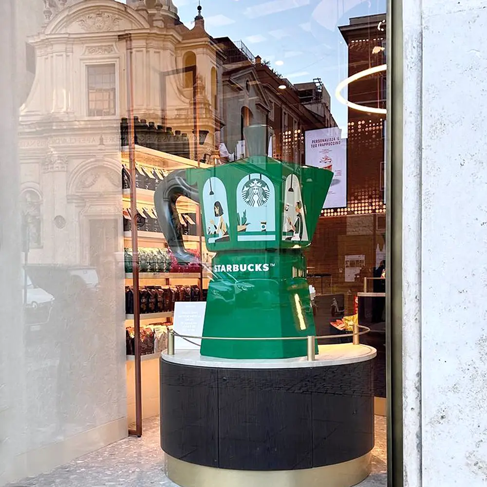 Elemento scenografico per vetrine - Seven Group
