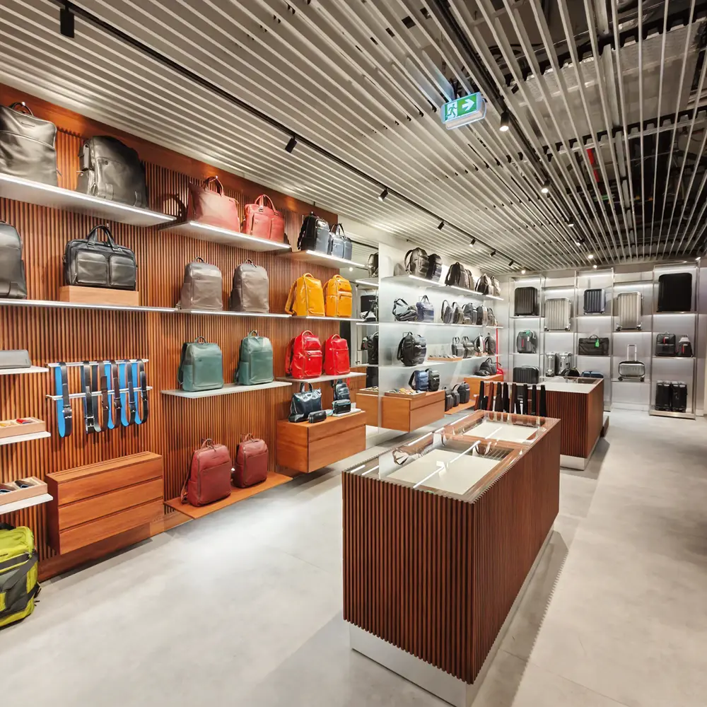 Piquadro store layout and window display - Seven Group