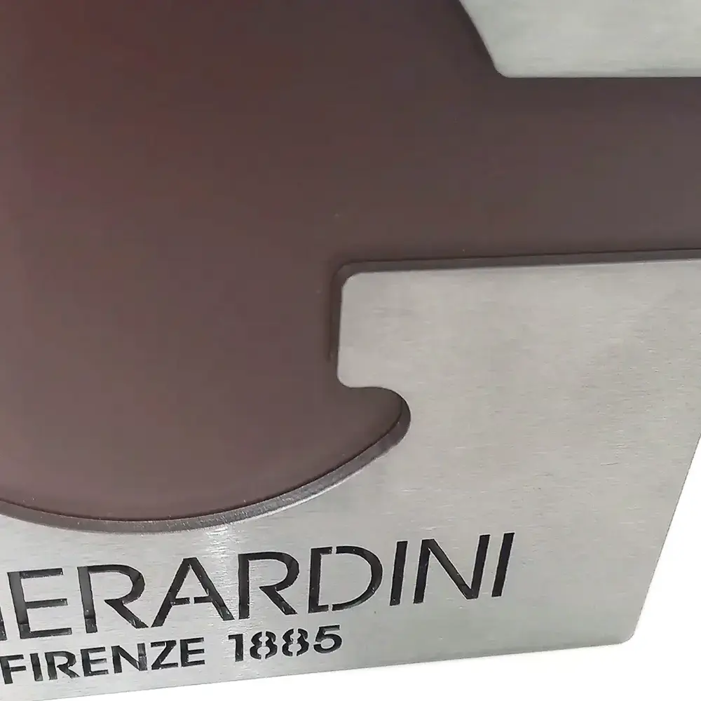 Targa in legno accoppiato con lastra in metallo - Seven Group